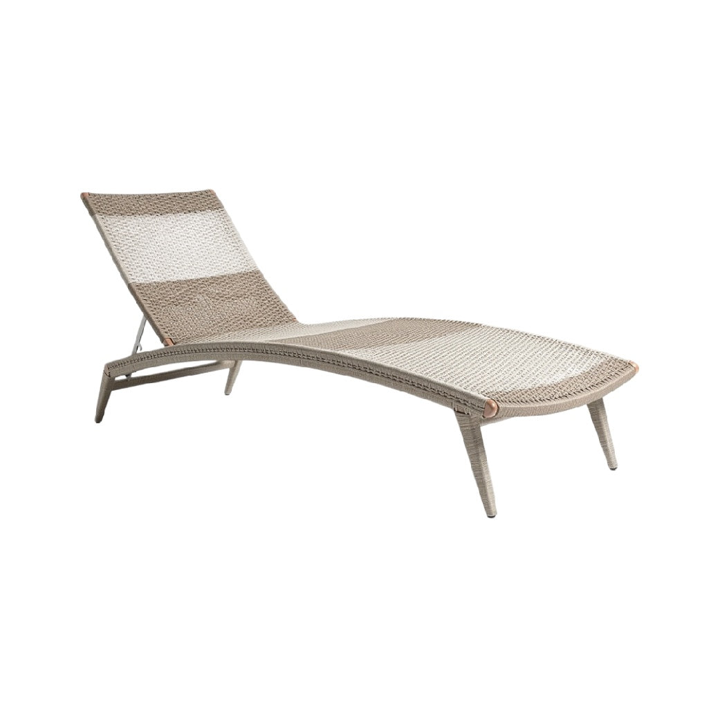 "Modern Outdoor Lounge Chair with Curved Design"