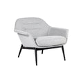 Modern Gray Accent Chair with Sleek Black Legs